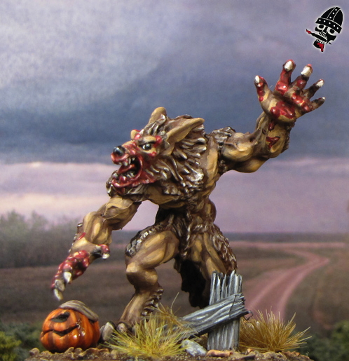 Werewolf from Reaper Miniatures painted by Neldoreth - An Hour of Wolves & Shattered Shields