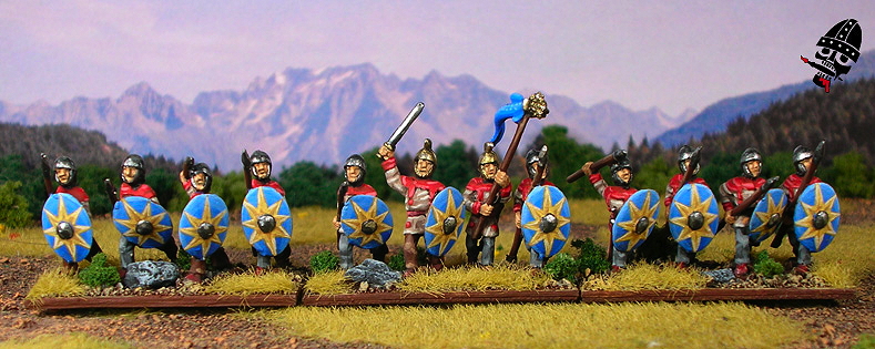 II/83a Patrician Roman Army from Alain Touller Figurines painted by Neldoreth - An Hour of Wolves & Shattered Shields