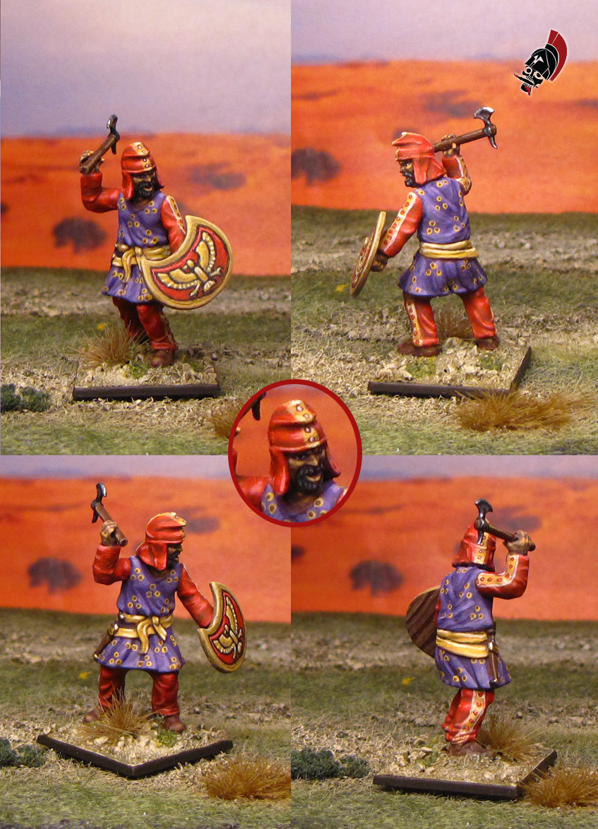 Ancient Persian Peltasts from Wargames Factory painted by Neldoreth - An Hour of Wolves & Shattered Shields