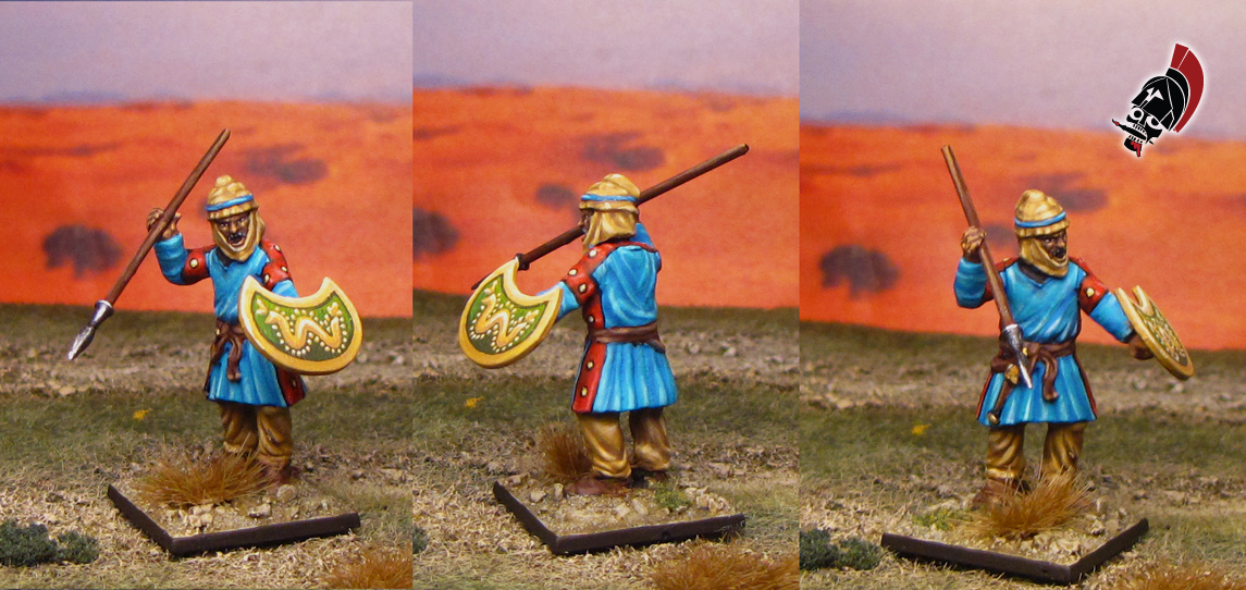Ancient Persian Peltasts from Wargames Factory painted by Neldoreth - An Hour of Wolves & Shattered Shields