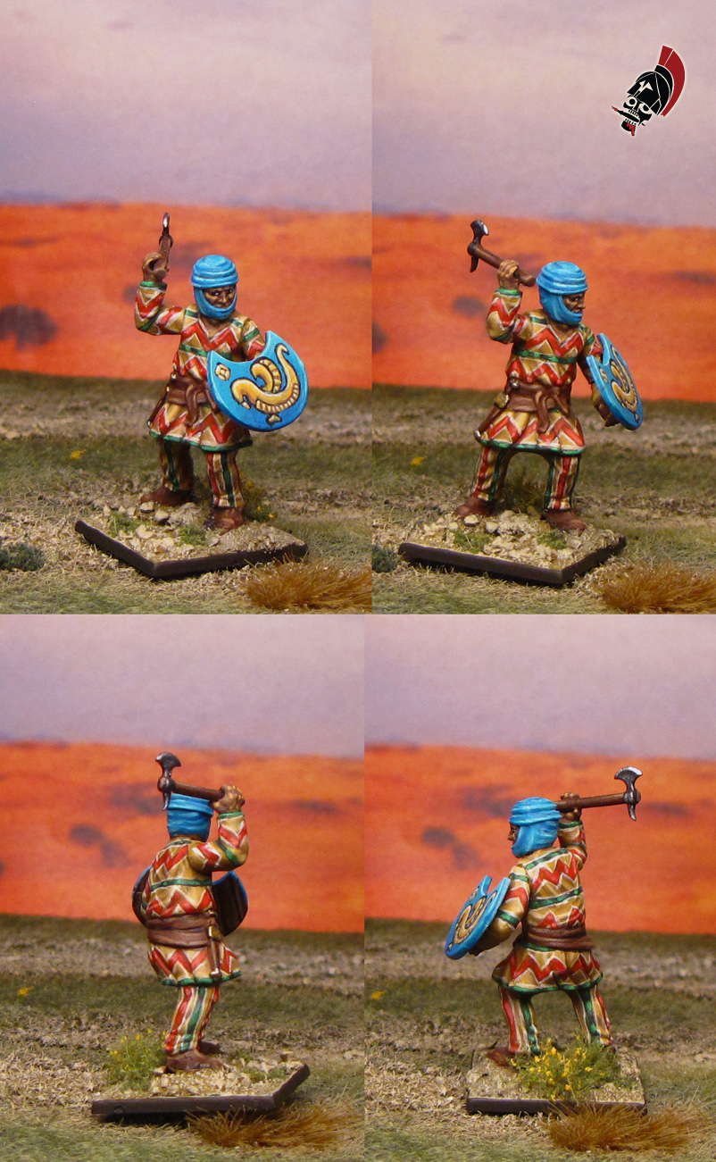 Ancient Persian Peltasts from Wargames Factory painted by Neldoreth - An Hour of Wolves & Shattered Shields
