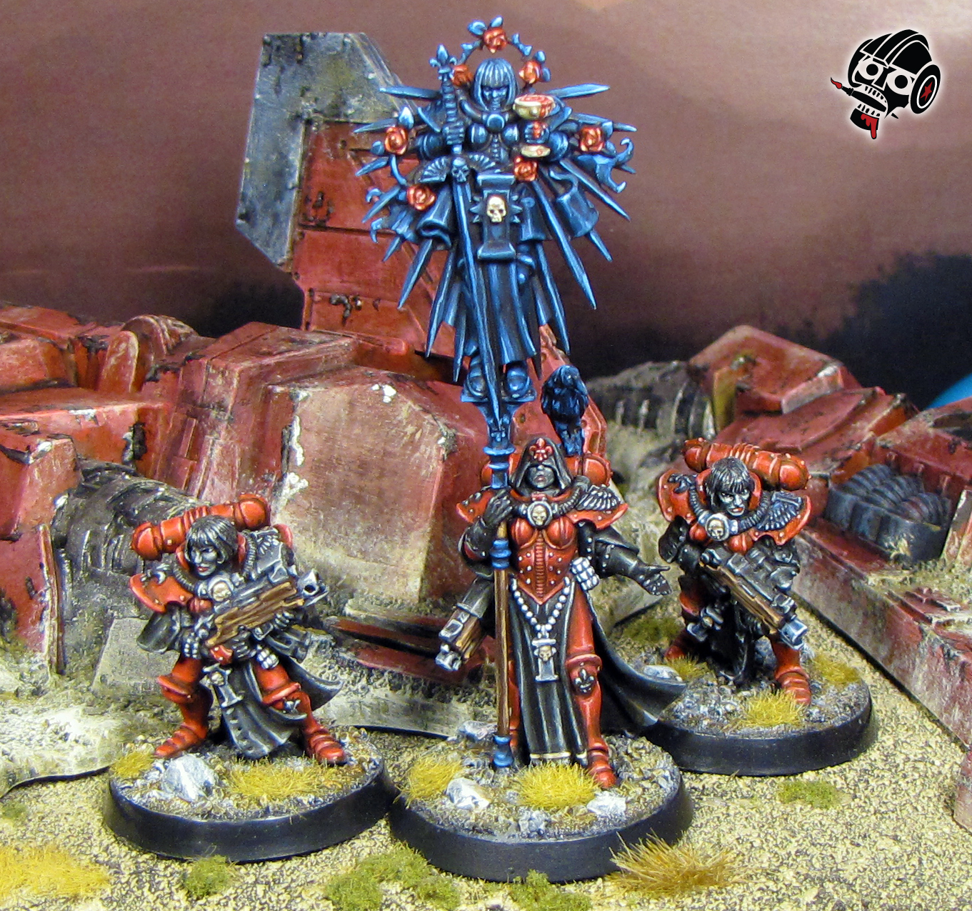 Sisters of Battle Squad from Games Workshop painted by Neldoreth - An Hour of Wolves & Shattered Shields