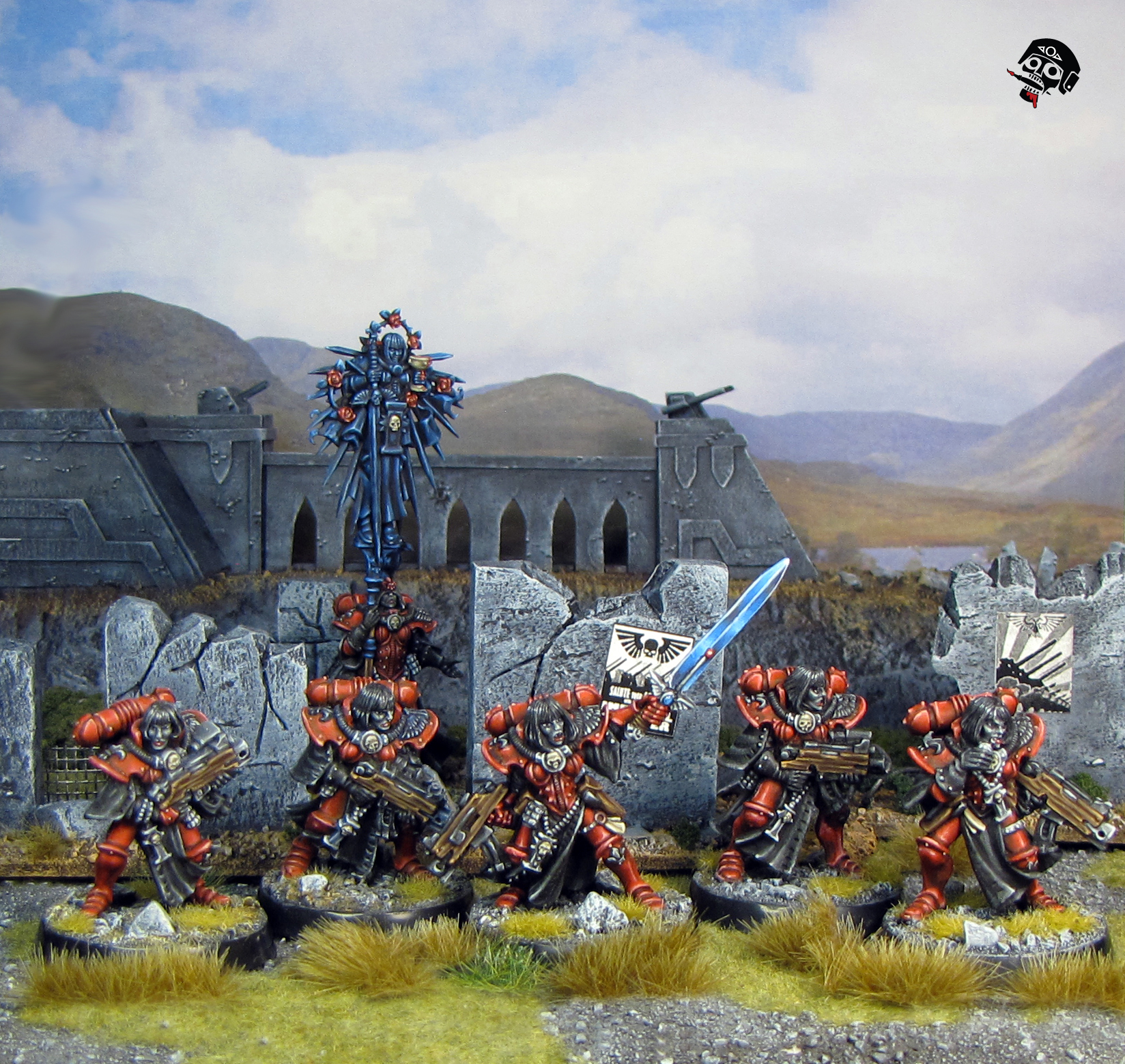 Sisters of Battle Squad from Games Workshop painted by Neldoreth - An Hour of Wolves & Shattered Shields
