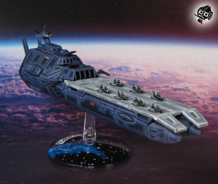 Star Blazers Space Ship Yamato Gamilon Carrier from Bandai painted by Neldoreth - An Hour of Wolves & Shattered Shields