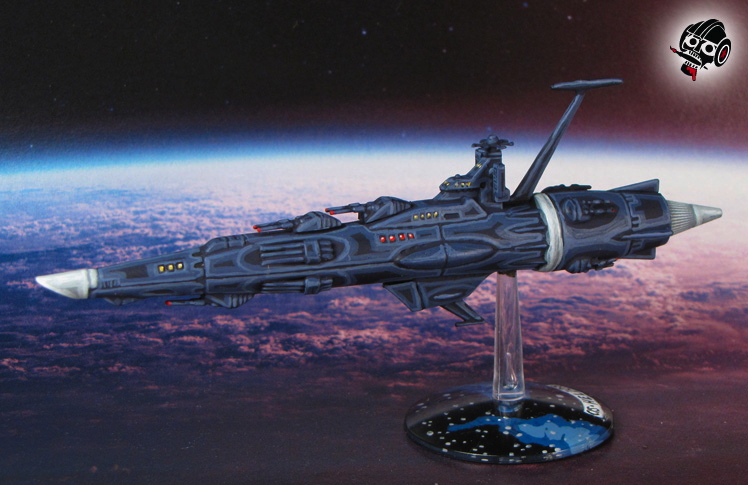 Star Blazers Space Ship Yamato Earth Defence Force (EDF) destroyer from Bandai painted by Neldoreth - An Hour of Wolves & Shattered Shields
