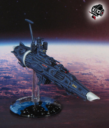 Star Blazers Space Ship Yamato Earth Defence Force (EDF) destroyer from Bandai painted by Neldoreth - An Hour of Wolves & Shattered Shields