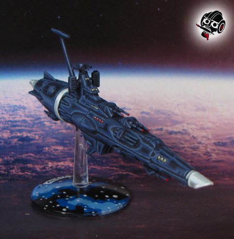 Star Blazers Space Ship Yamato Earth Defence Force (EDF) destroyer from Bandai painted by Neldoreth - An Hour of Wolves & Shattered Shields