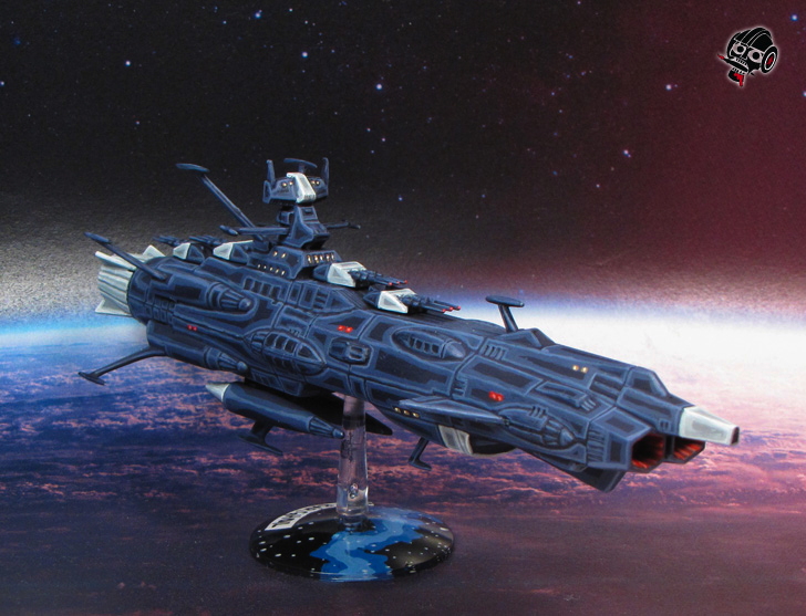 Star Blazers Space Ship Yamato Battleship Andromeda from Bandai painted by Neldoreth - An Hour of Wolves & Shattered Shields