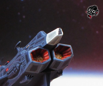Star Blazers Space Ship Yamato Battleship Andromeda from Bandai painted by Neldoreth - An Hour of Wolves & Shattered Shields