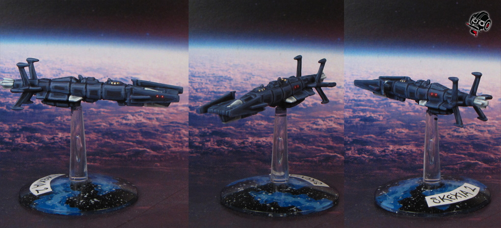 Star Blazers Space Ship Yamato Torpedo ship from Bandai painted by Neldoreth - An Hour of Wolves & Shattered Shields