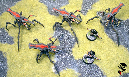 Starship Troopers Arachnids from Mongoose Publishing painted by Neldoreth - An Hour of Wolves & Shattered Shields