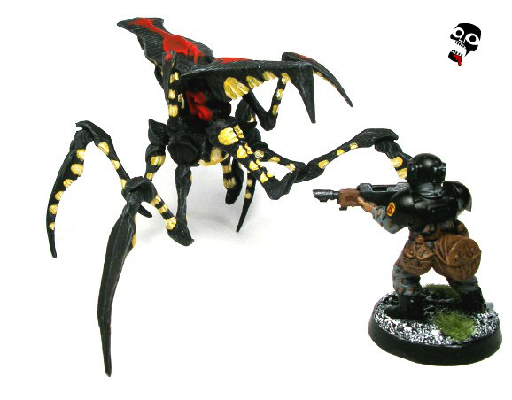 Starship Troopers Arachnids from Mongoose Publishing painted by Neldoreth - An Hour of Wolves & Shattered Shields