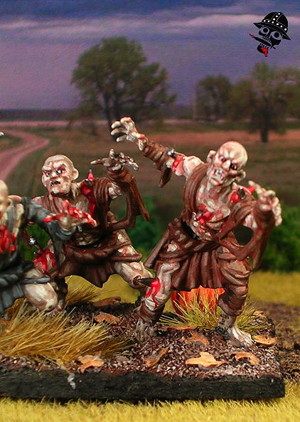 Undead Ghouls from Mantic Miniatures painted by Neldoreth - An Hour of Wolves & Shattered Shields