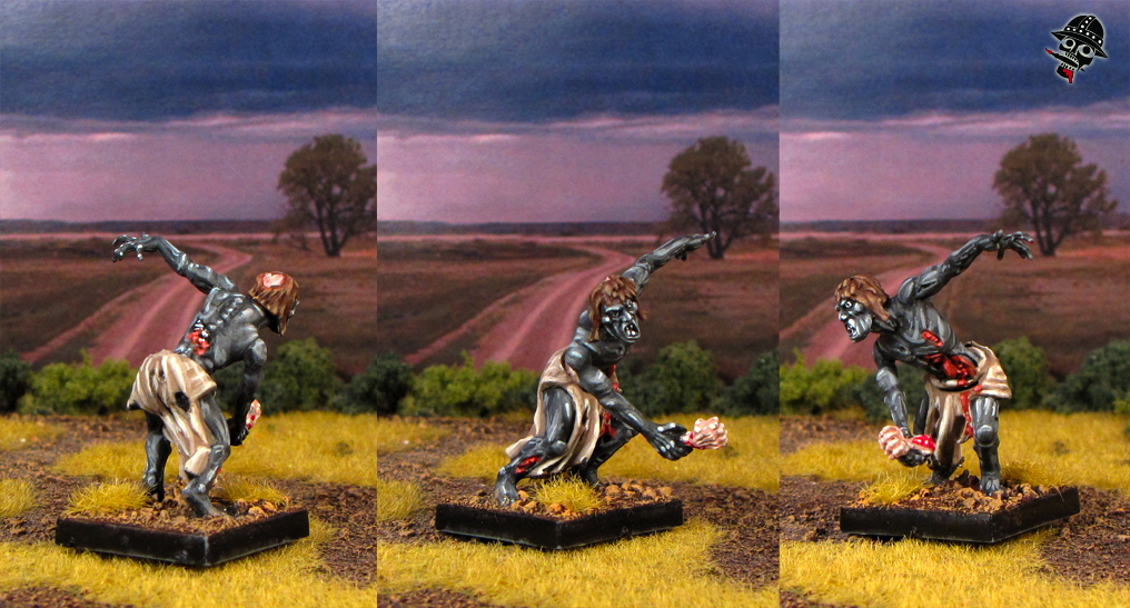 Zombie from Mantic	Games painted by Neldoreth - An Hour of Wolves & Shattered Shields