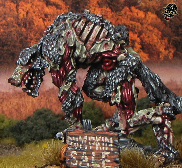 Zombie Werewolf from Reaper Miniatures painted by Neldoreth - An Hour of Wolves & Shattered Shields
