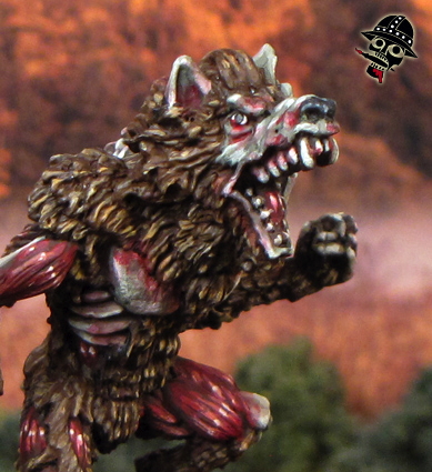Zombie Werewolf from Reaper Miniatures painted by Neldoreth - An Hour of Wolves & Shattered Shields