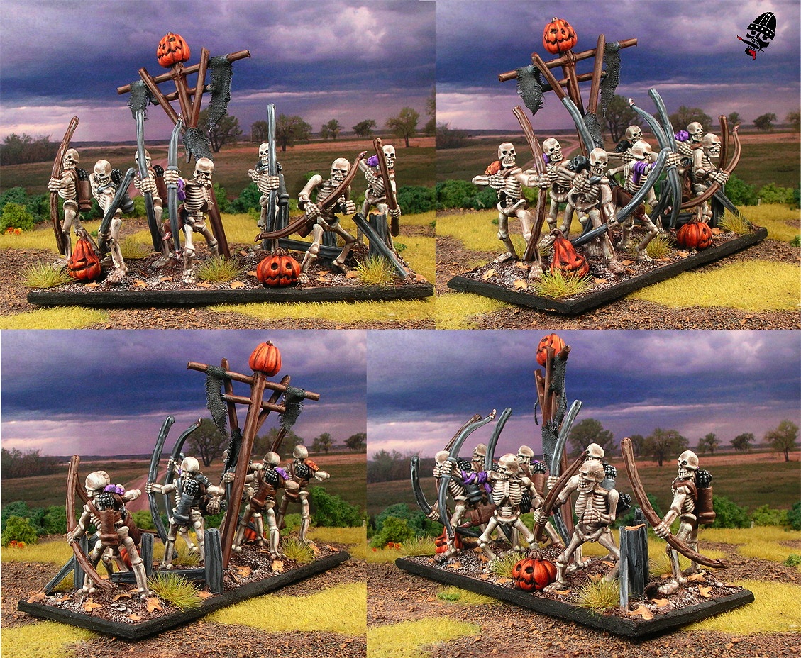 Undead skeleton archers from mostly Reaper with a few Games Workshop figures painted by Neldoreth - An Hour of Wolves & Shattered Shields