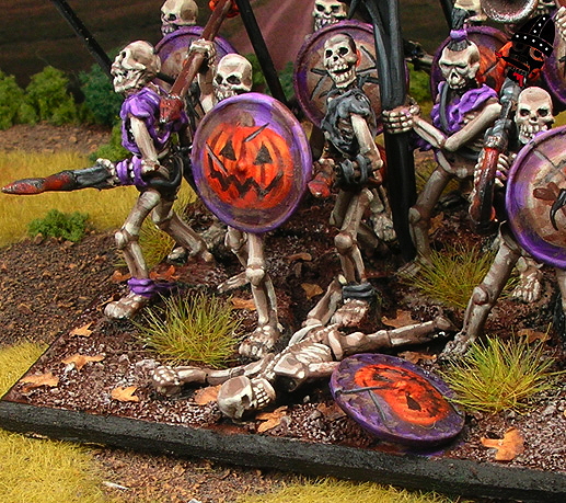 Undead skeleton spearmen from Reaper Miniatures painted by Neldoreth - An Hour of Wolves & Shattered Shields