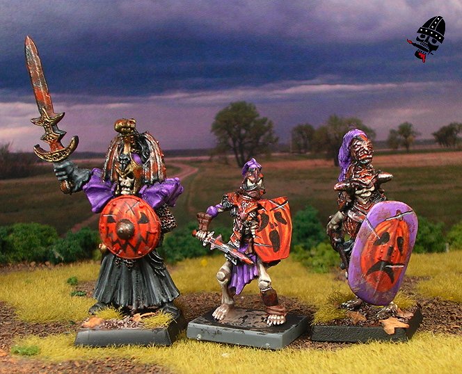 Undead mounted skeleton Revenant or Black Knight from Games Workshop, Mantic Games, Grenadier Miniatures painted by Neldoreth - An Hour of Wolves & Shattered Shields