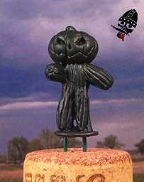 Jack-o-lantern construct figure sculpted but not yet from  painted by Neldoreth - An Hour of Wolves & Shattered Shields