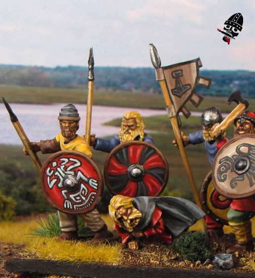 Viking bondi from Wargames Factory painted by Neldoreth - An Hour of Wolves & Shattered Shields