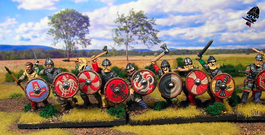 Swedish Vikings from Gripping Beast and Wargames Factory Plastics painted by Neldoreth - An Hour of Wolves & Shattered Shields