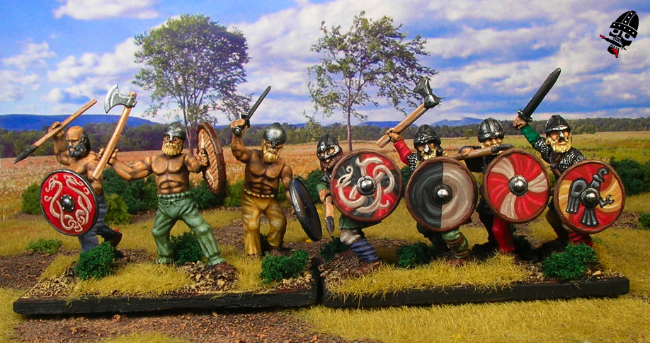 Swedish Vikings from Gripping Beast and Wargames Factory Plastics painted by Neldoreth - An Hour of Wolves & Shattered Shields