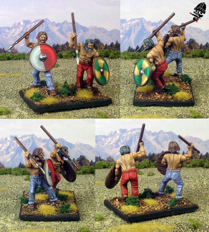 Swedish Vikings from Wargames Factory ancient Germans as Viking Berzerkers painted by Neldoreth - An Hour of Wolves & Shattered Shields