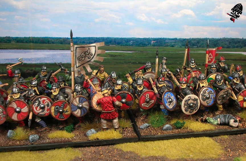 Swedish Vikings from Gripping Beast painted by Neldoreth - An Hour of Wolves & Shattered Shields