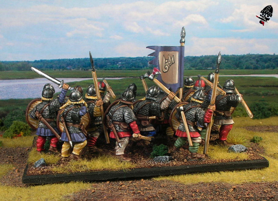 Swedish Vikings from Gripping Beast painted by Neldoreth - An Hour of Wolves & Shattered Shields