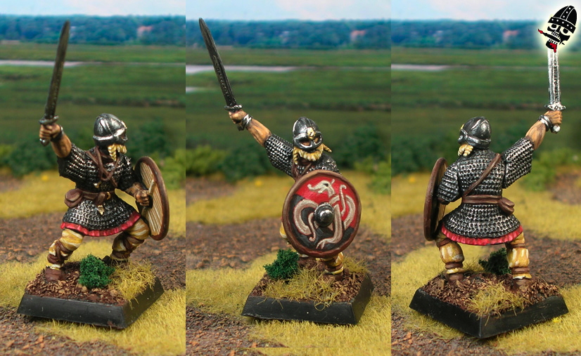 Viking chieftain from Gripping Beast painted by Neldoreth - An Hour of Wolves & Shattered Shields