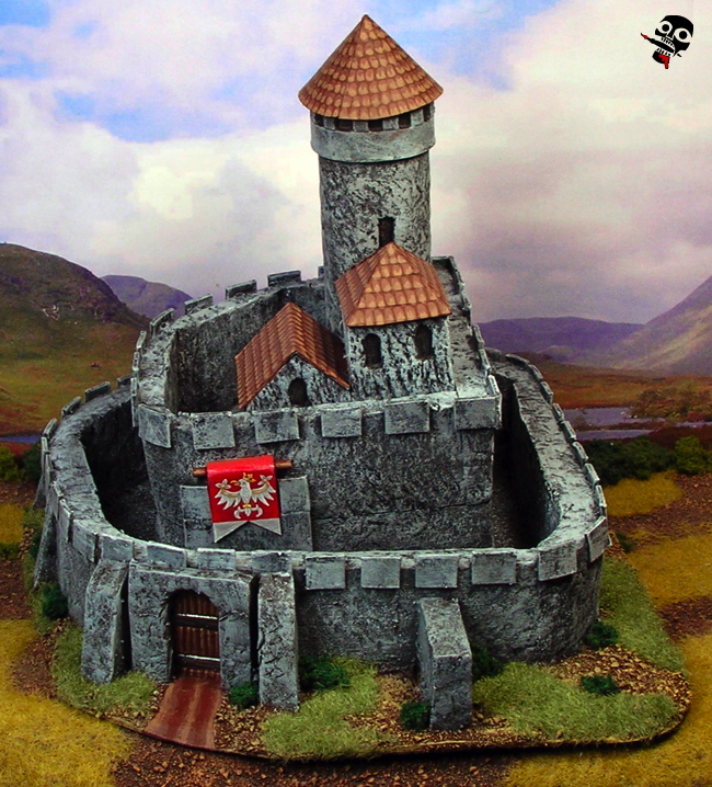 Bedzin Polish castle camp and BUA for DBA from Scratch Built by Neldoreth painted by Neldoreth - An Hour of Wolves & Shattered Shields