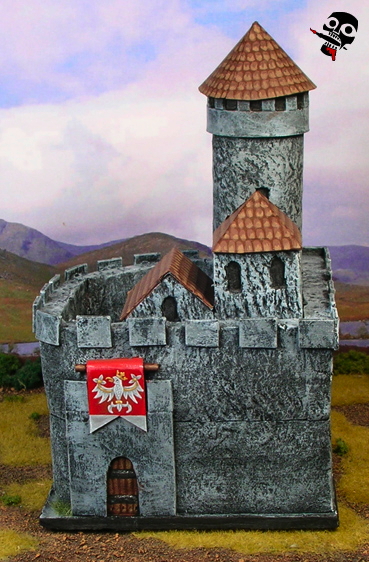 Bedzin Polish castle camp and BUA for DBA from Scratch Built by Neldoreth painted by Neldoreth - An Hour of Wolves & Shattered Shields