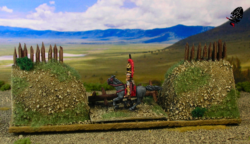 Polybian Roman camp for DBA from Scratch Built by Neldoreth painted by Neldoreth - An Hour of Wolves & Shattered Shields