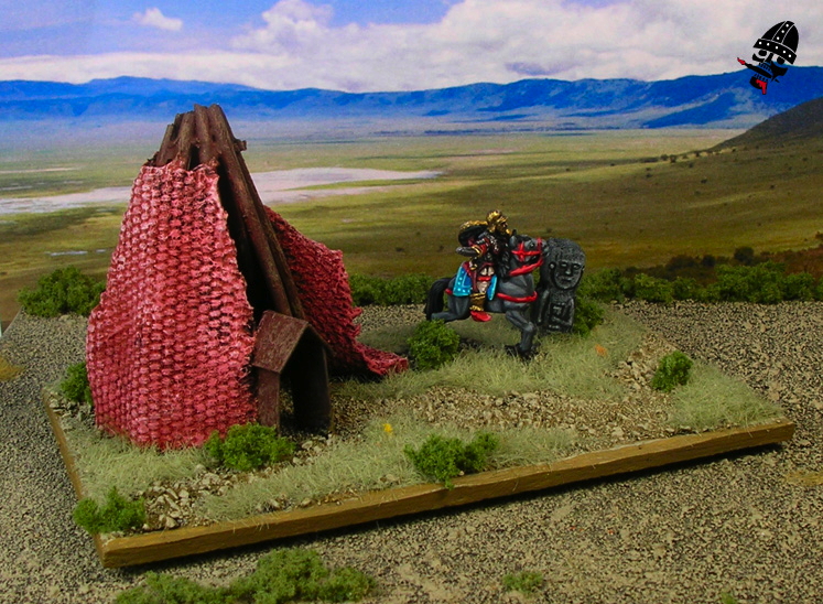 Skythian camp for DBA from Scratch Built by Neldoreth painted by Neldoreth - An Hour of Wolves & Shattered Shields