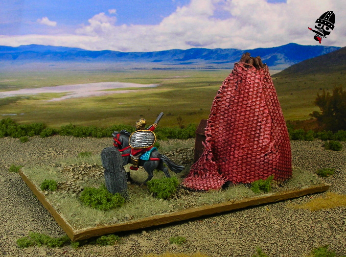 Skythian camp for DBA from Scratch Built by Neldoreth painted by Neldoreth - An Hour of Wolves & Shattered Shields