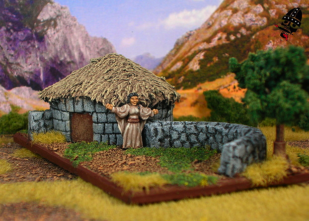 Ancient Spanish hill fort DBA 15mm camp from scratch built by Neldoreth painted by Neldoreth - An Hour of Wolves & Shattered Shields