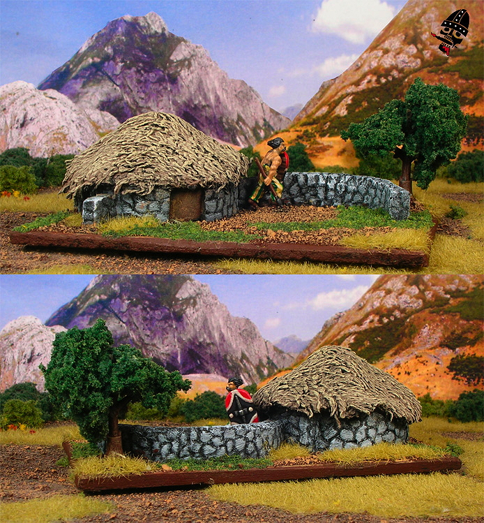 Ancient Spanish hill fort DBA 15mm camp from scratch built by Neldoreth painted by Neldoreth - An Hour of Wolves & Shattered Shields