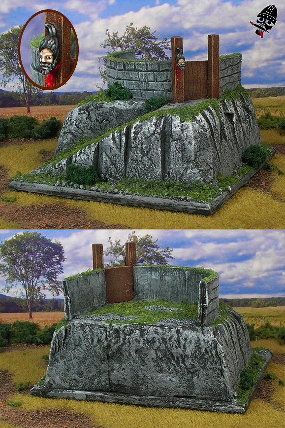 Thracian hill top DBA 15mm camp from scratch built by Neldoreth painted by Neldoreth - An Hour of Wolves & Shattered Shields