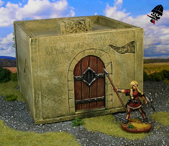 Generic Medieval Building from Scratch built by Neldoreth painted by Neldoreth - An Hour of Wolves & Shattered Shields
