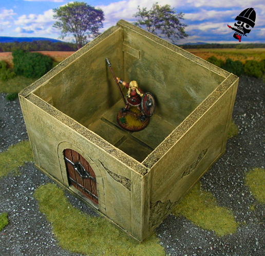 Generic Medieval Building from Scratch built by Neldoreth painted by Neldoreth - An Hour of Wolves & Shattered Shields