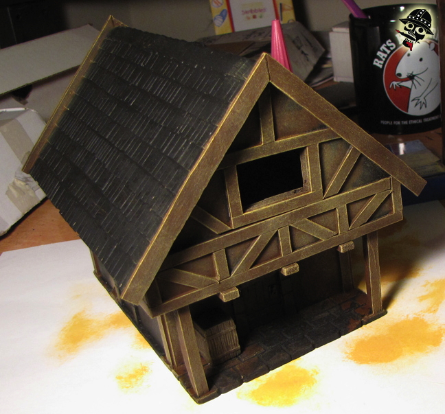 Generic Medieval Building from Scratch built by Neldoreth painted by Neldoreth - An Hour of Wolves & Shattered Shields