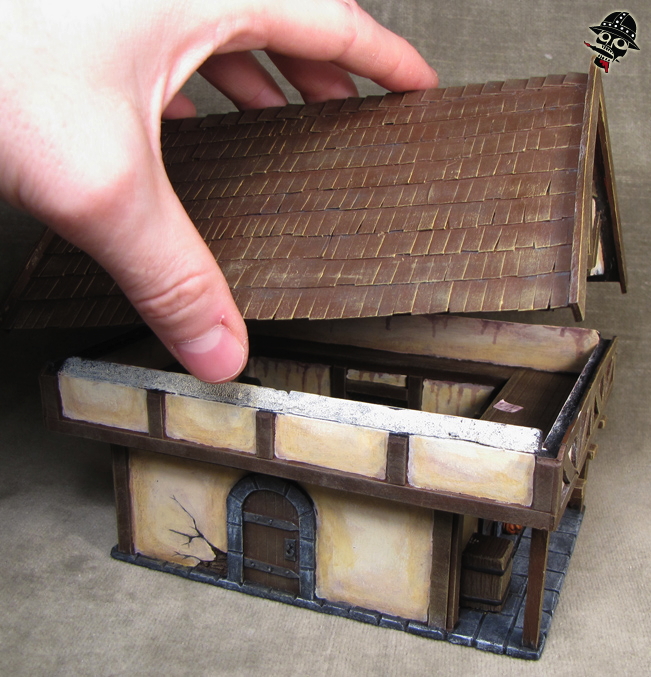 Generic Medieval Building from Scratch built by Neldoreth painted by Neldoreth - An Hour of Wolves & Shattered Shields