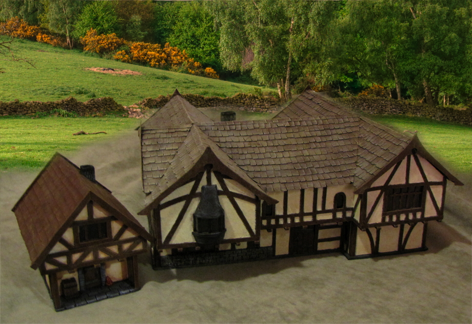 Generic Medieval Building from Scratch built by Neldoreth painted by Neldoreth - An Hour of Wolves & Shattered Shields