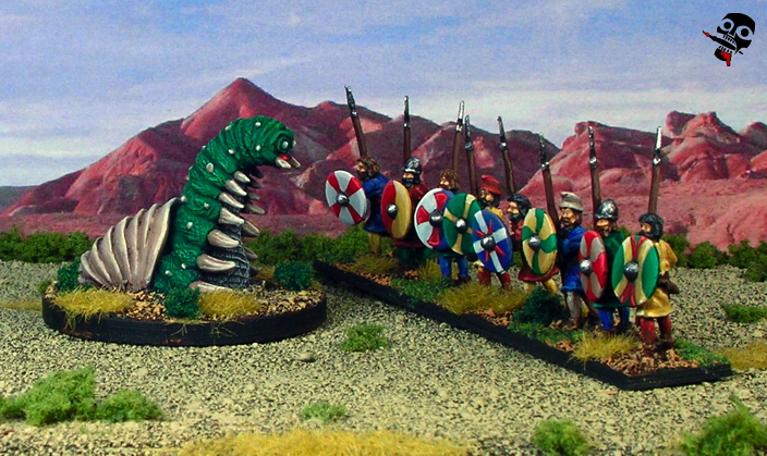 The monster that challenged the earth from Khurasan Miniatures painted by Neldoreth - An Hour of Wolves & Shattered Shields