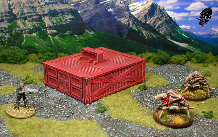 Tribal DPLS Space ship from Khurasan Miniatures painted by Neldoreth - An Hour of Wolves & Shattered Shields