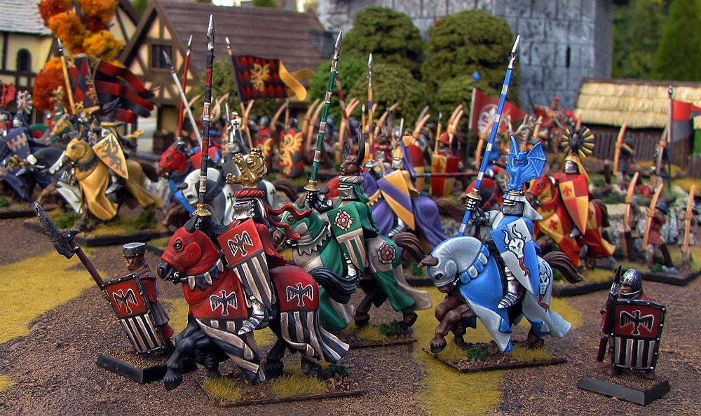 Lord Stroud Marches to Battle in Bretonnia from Games Workshop painted by Neldoreth - An Hour of Wolves & Shattered Shields