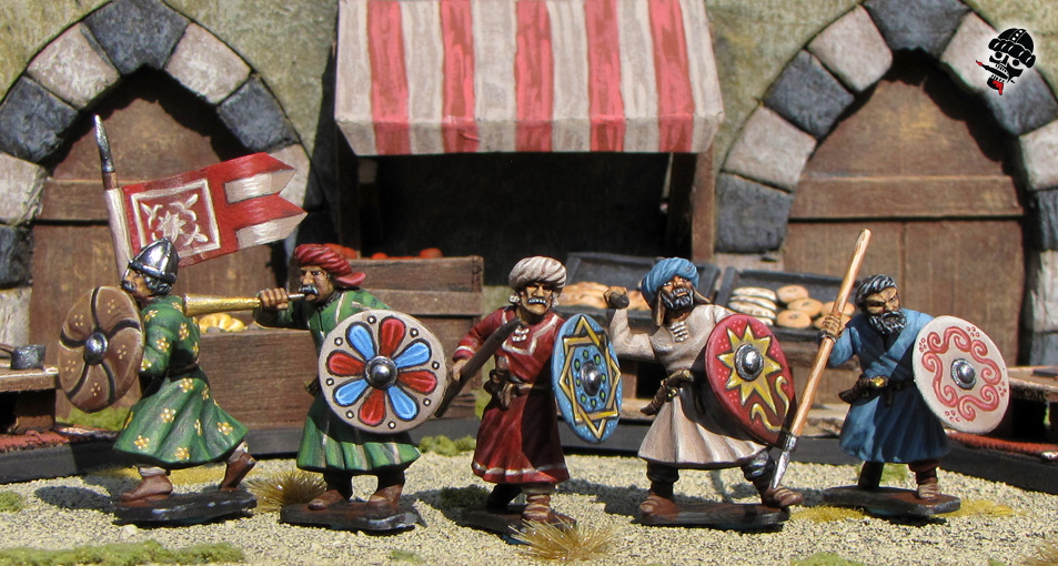 Al-Andalus Andalusian Infantry from Gripping Beast Plastic Arab and  painted by Neldoreth - An Hour of Wolves & Shattered Shields