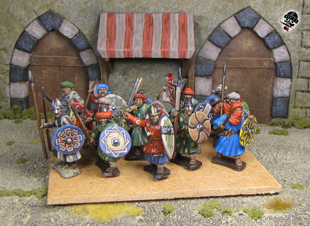 Al-Andalus Andalusian Infantry from Gripping Beast Plastic Arab and  painted by Neldoreth - An Hour of Wolves & Shattered Shields