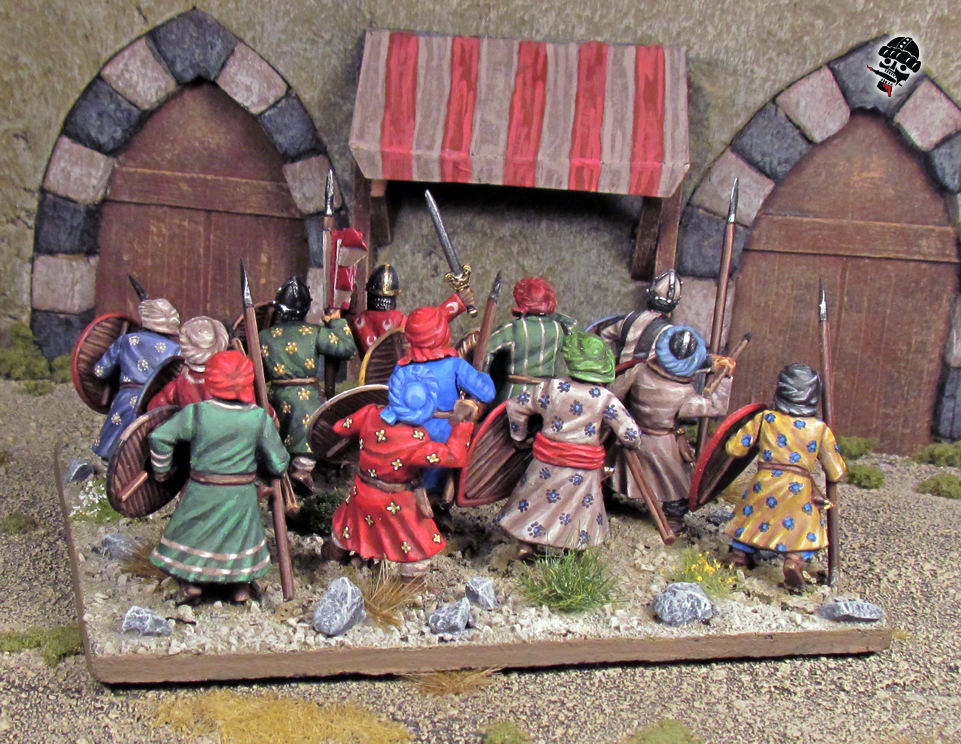 Al-Andalus Andalusian Infantry from Gripping Beast Plastic Arab and  painted by Neldoreth - An Hour of Wolves & Shattered Shields